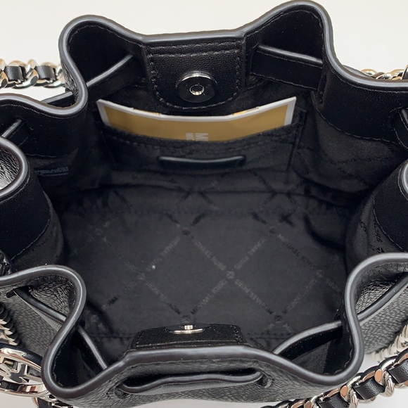 MICHAEL KORS
Mina Small Belted Pebbled Leather Chain Crossbody Bag Black… - Picture 11 of 15